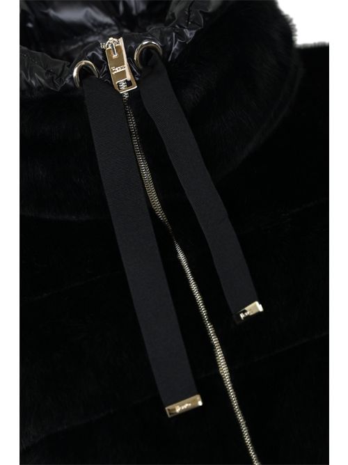 Piumuno in eco-fur Nero Herno | PI002123D 126309300